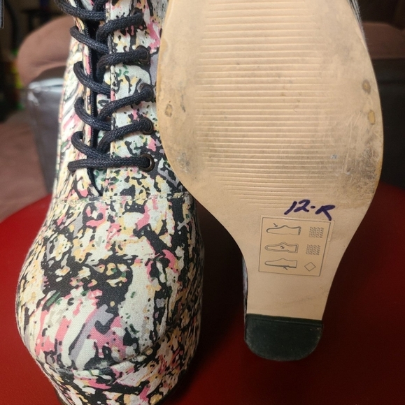 Asos colorful wedge boot lace up - Picture 6 of 8